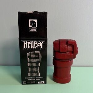 2016 Dark Horse Comics Hellboy Right Hand of Doom Ceramic Bank, Piggy Bank